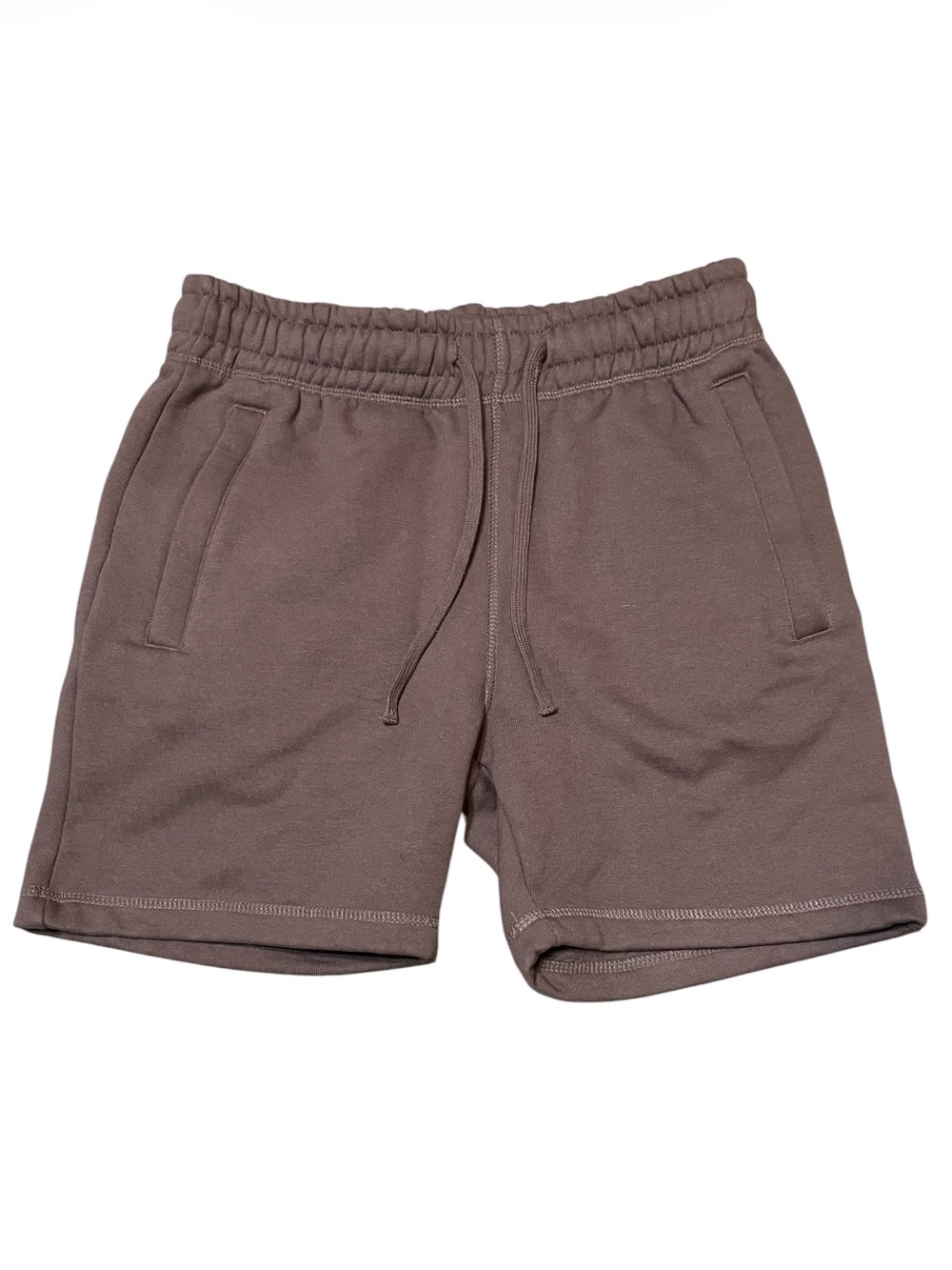 Men's Maison Article Washed Fleece Shorts Brown Size Small Premium Streetwear